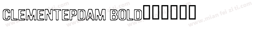ClementePDam Bold字体转换